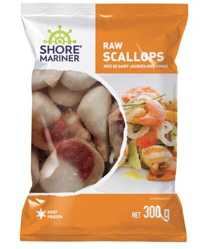 Frozen Peruvian Scallops (Roe On)