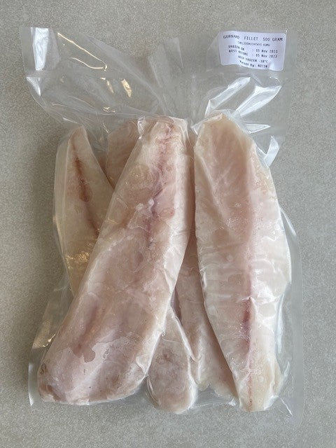 Frozen Fillets - Gurnard (Skin Off, Bone Out)