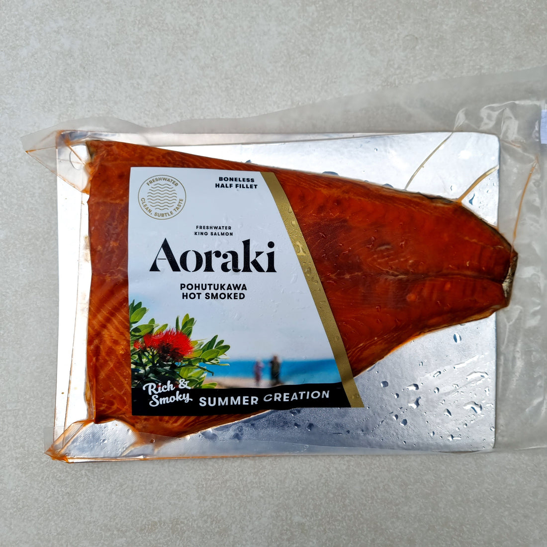 Aoraki Salmon Pohutukawa Hot Smoked 1/2 Fillet