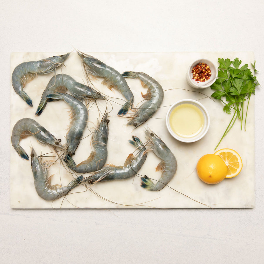 Frozen New Caledonian (21/25) Paradise Prawns Whole (Raw)