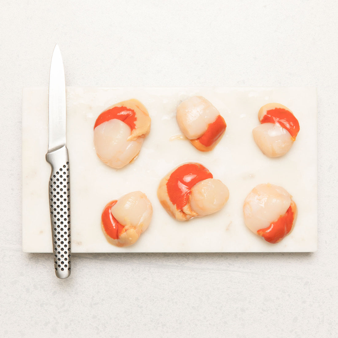Frozen Peruvian Scallops (Roe On)